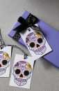 Purple Sugar Skull Gift Tags