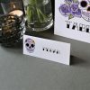purple sugar skull place cards