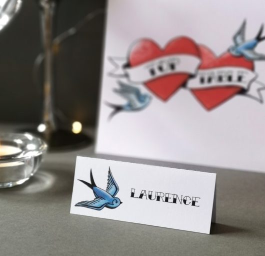 tattoo swallows place cards