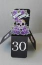 Purple Sugar Skull Birthday Card