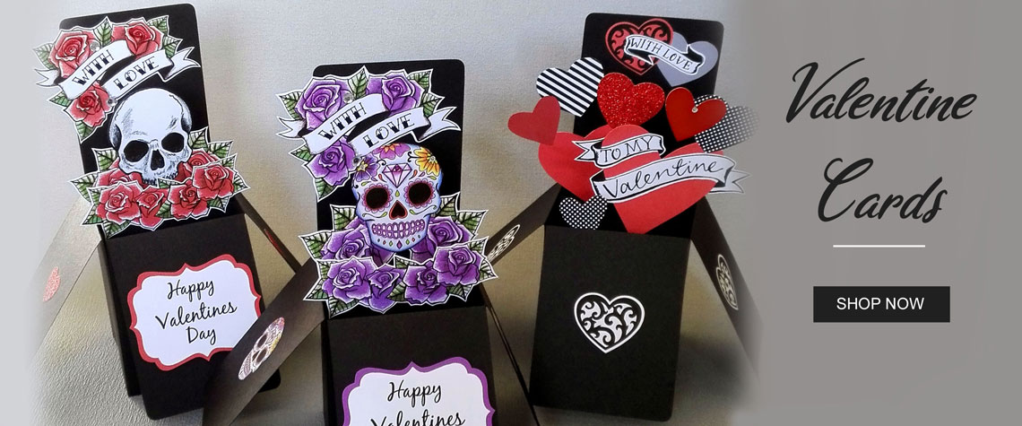 gothic valentine cards