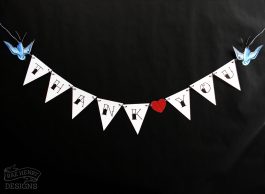 tattoo swallows thank you bunting