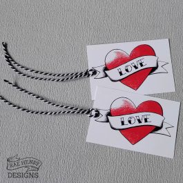 Tattoo Heart Gift Tags