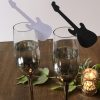 Guitar Wine Glass Place Cards