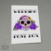 Sugar Skull Wedding Postbox Sign