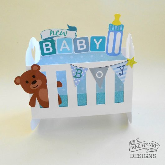 pop up new baby card