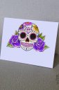 Purple Sugar Skull Place Cards