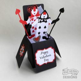 Alice in Wonderland Valentine Card