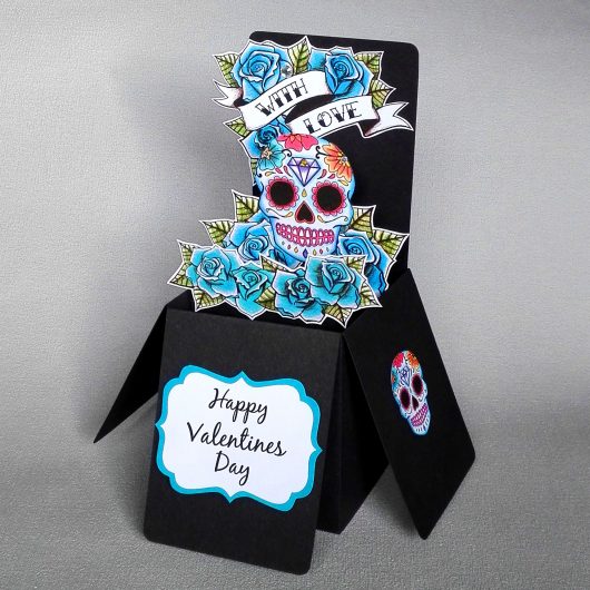 Sugar Skull Valentine Card