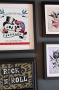 Rockabilly Skulls Art Print