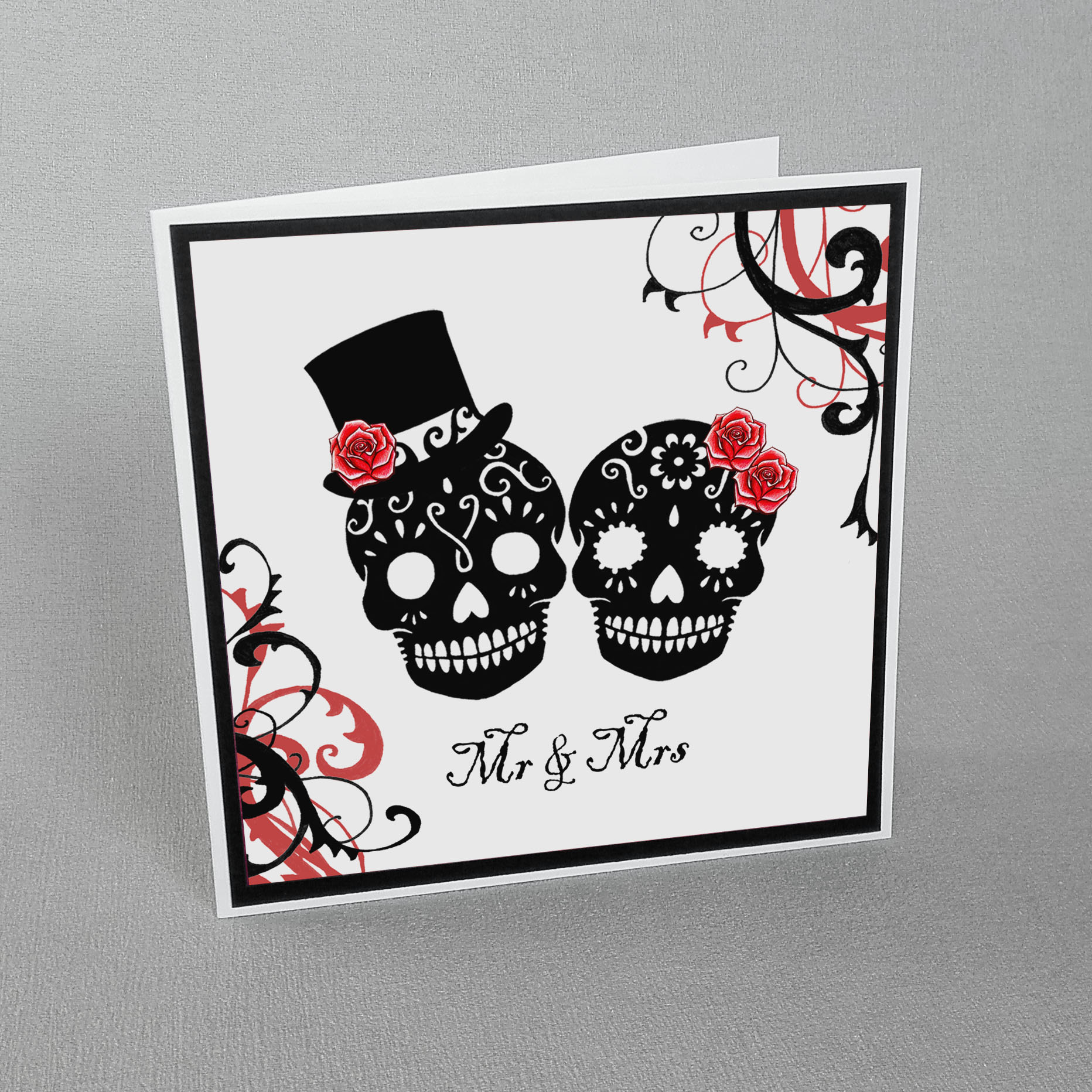 Sugar Skulls Wedding Card