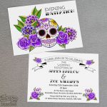sugar skull wedding invitation