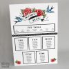 Swallows and Roses Table Plan
