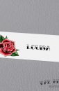 Tattoo Rose Place Cards