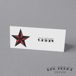 Tattoo Star Place Cards