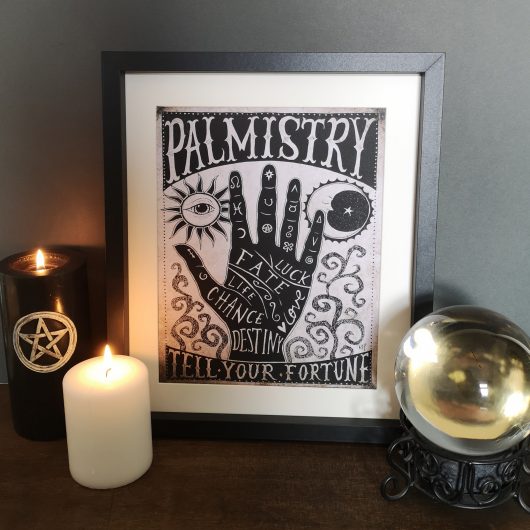 Palmistry Hand Art Print