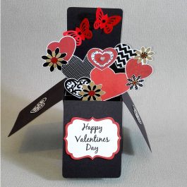 butterfly pop up valentine card