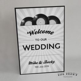 Music Themed Wedding Welcome Sign