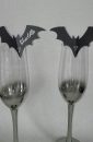 Bat Wine Glass Decorations Place Cards