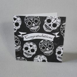 Sugar Skulls Congratulations Card