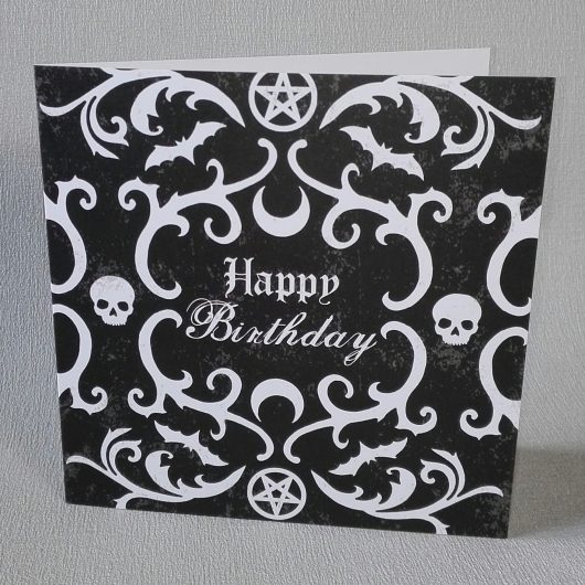 gothic birthday card