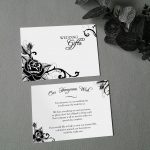 gothic rose wedding stationery