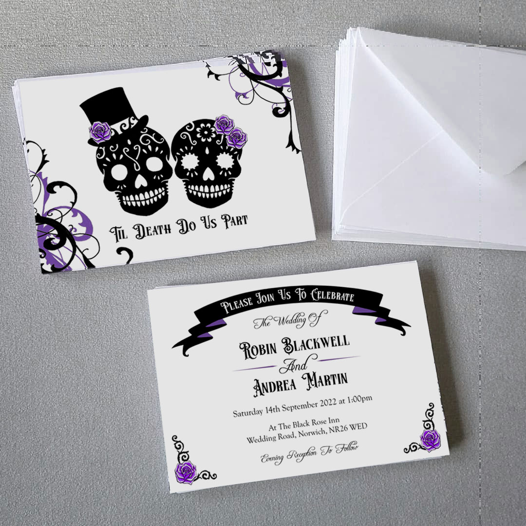 gothic sugar skulls