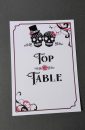 Gothic Sugar Skull Table Numbers