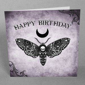 moth birthday card