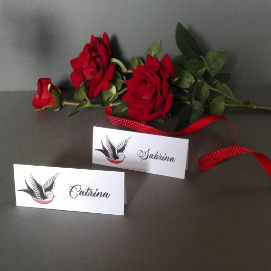 Vintage Tattoo Place Cards