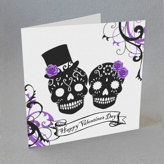 Sugar Skulls Valentine Card