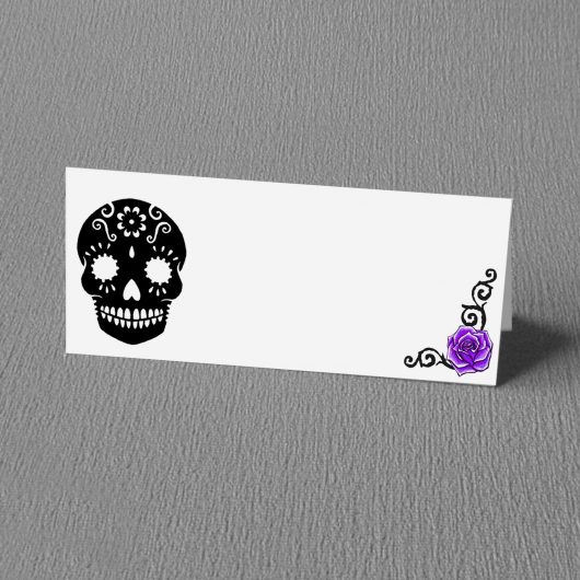 Gothic Sugar Skull Place Cards