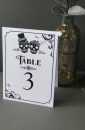 gothic sugar skull table number