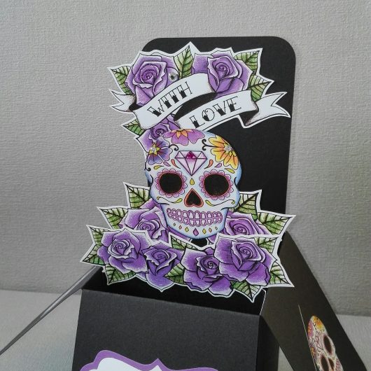 Sugar Skull Valentine Card