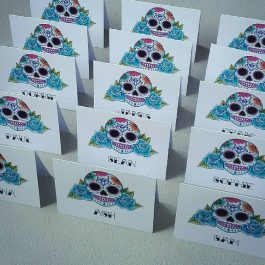 sugar skull place cards