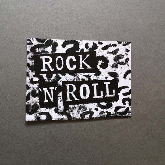 rock n roll print