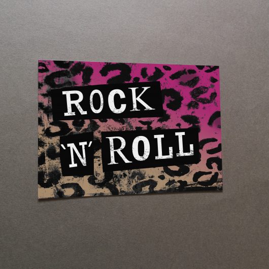 rock n roll print