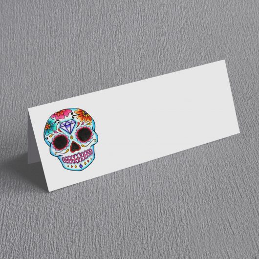sugar skull place card