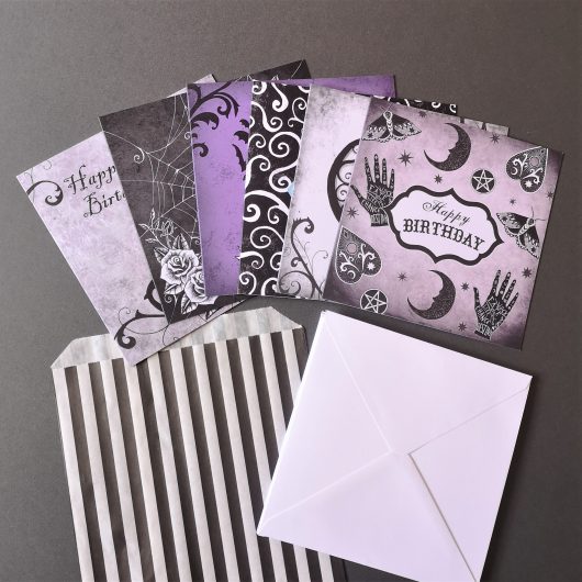 Gothic Birthday Cards 6 Pack