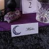moon wedding place cards