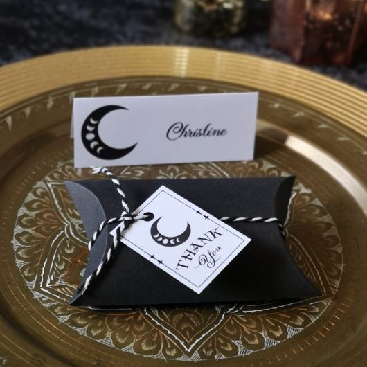 Crescent Moon Favour Tags