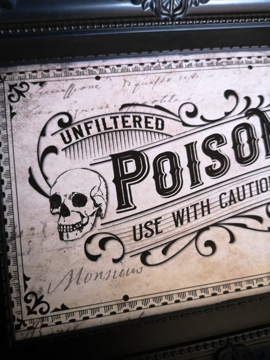 Vintage Poison Label Print