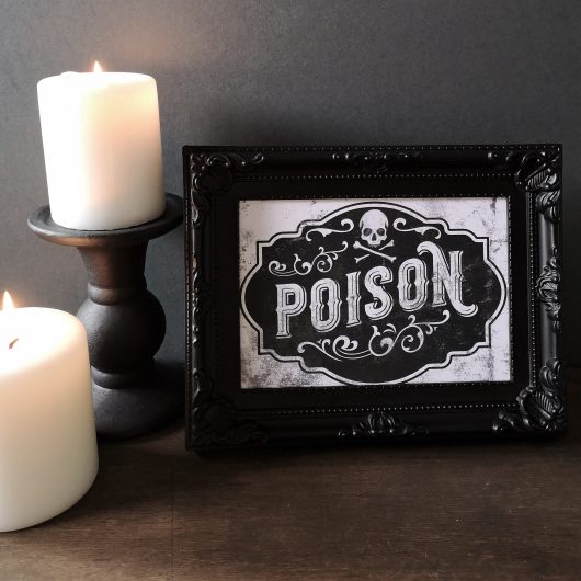 Poison Label Print
