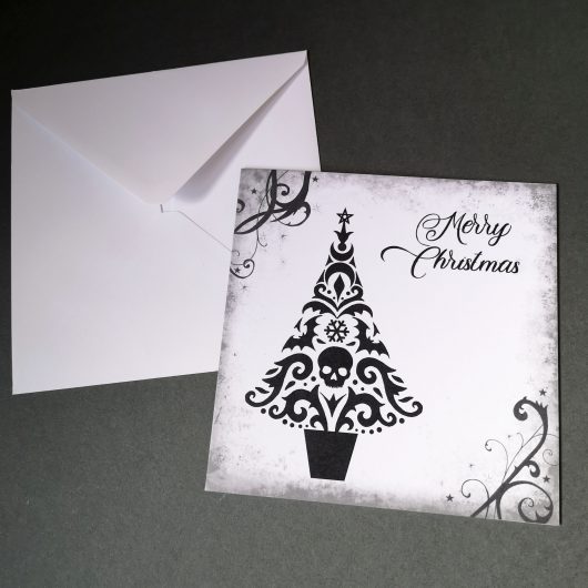 Gothic Christmas Tree Card