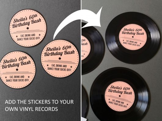 Record Table Name Stickers