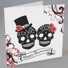 Sugar Skulls Anniversary Card