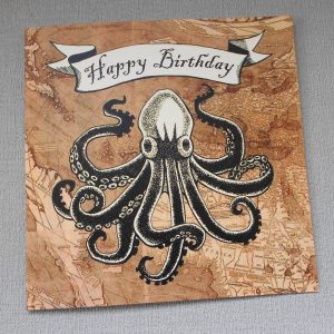 Kraken Birthday Card