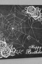 Cobwebs and Roses Birthday Card