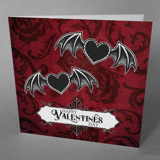 gothic valentine card