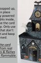 haunted house pop up halloween card